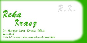 reka krasz business card