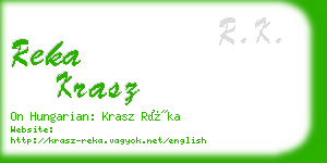 reka krasz business card